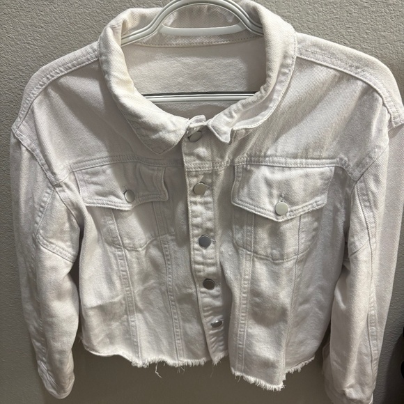 Amazon Jackets & Blazers - White Denim Jacket